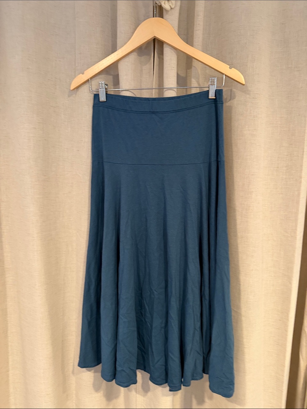 Peruvian Connection Women's Blue A-Line Flare Skirt Small